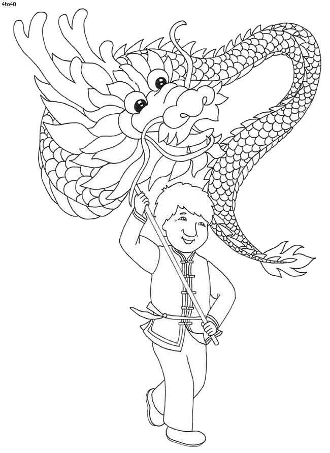 Chinese New Year Dragon: Chinese New Year 2013 Coloring Pages