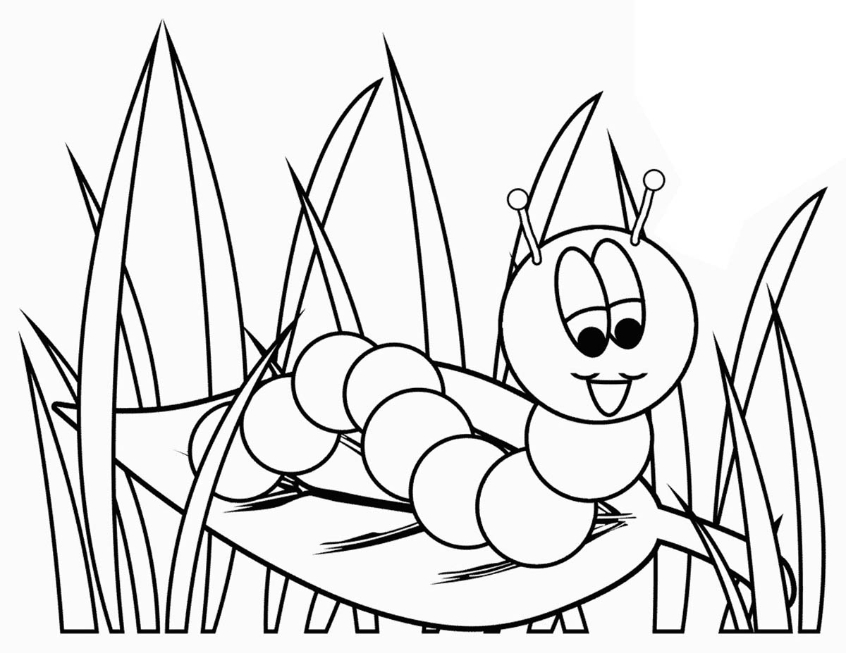 Caterpillar Coloring Page - Free Coloring Pages For KidsFree 