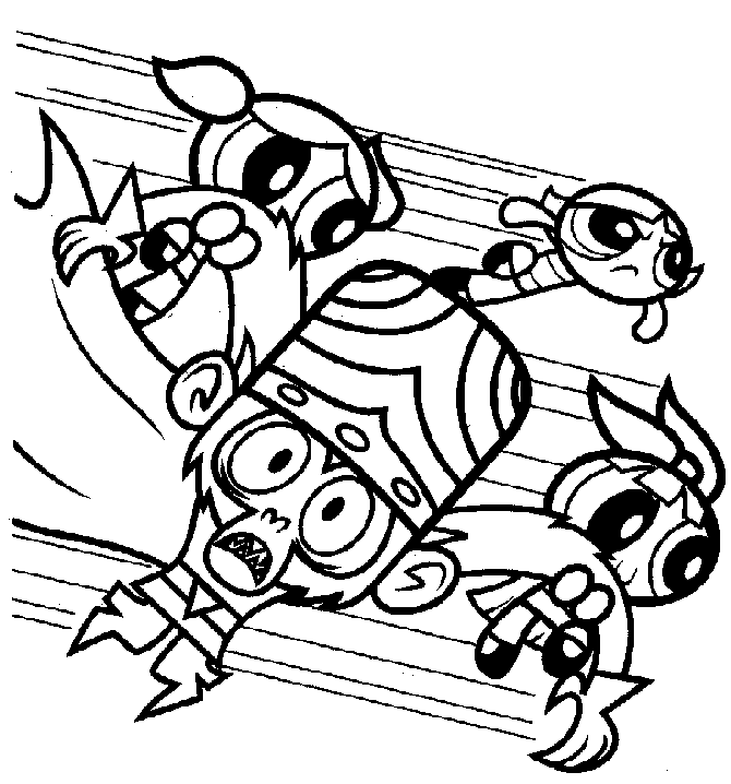 Power Puff Girls Coloring Pages | Fantasy Coloring Pages