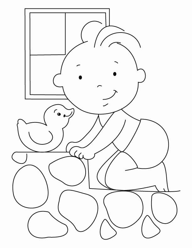 Baby Coloring Pages for Kids- Printable Coloring Book