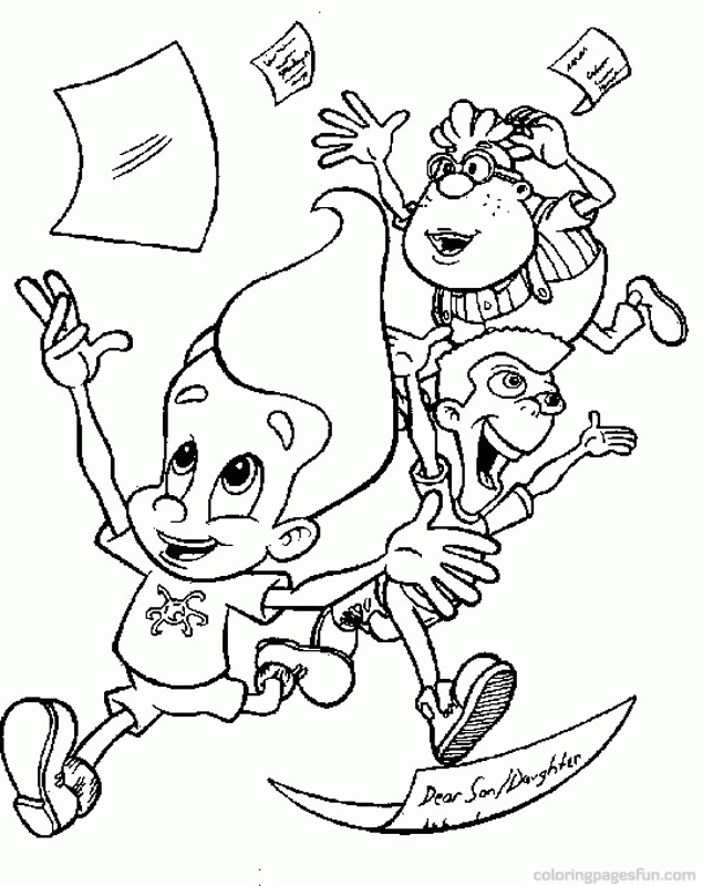 Jimmy Neutron Coloring Pages 28 - Free Printable Coloring Pages 