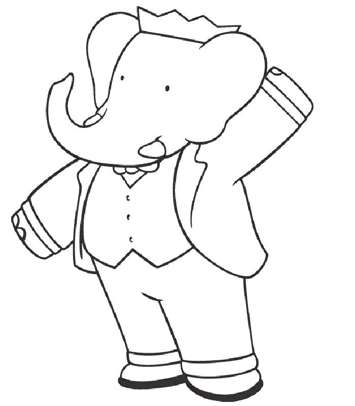 Babar Kbvdz Coloring Pages