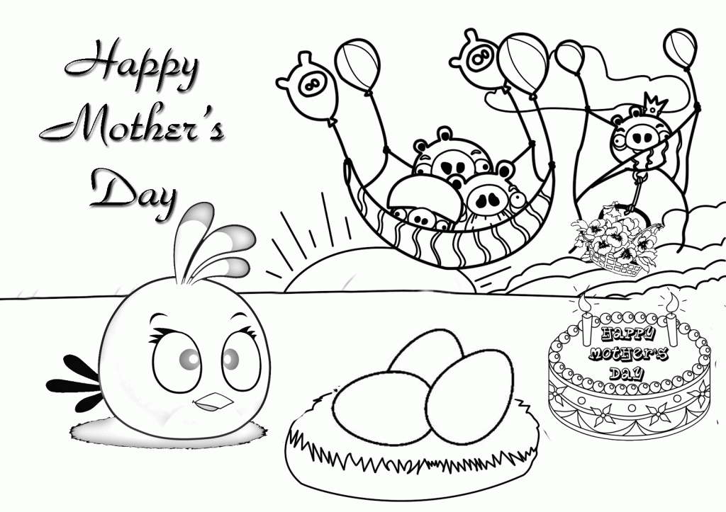 Mother's Day Coloring Pages for Kids- Printable Coloring Pages