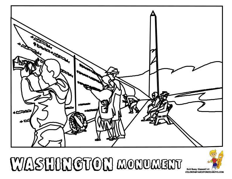 washington monument Colouring Pages