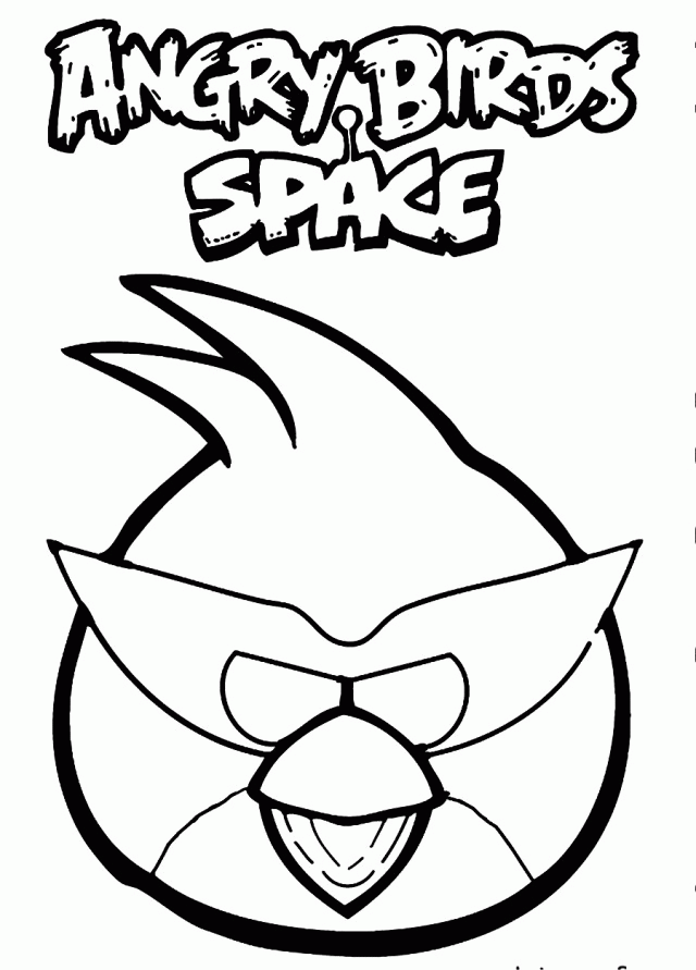 Angry Birds Red Coloring Pages - Coloring Home