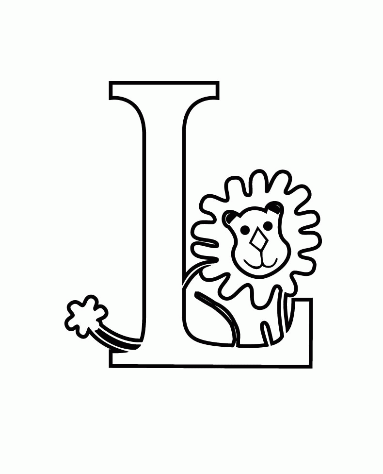Letter L Coloring Pages - Coloring Home