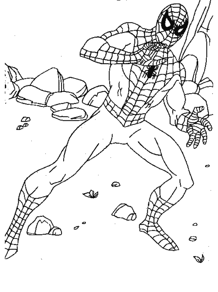 SPIDERMAN COLORING: PRINTABLE SPIDERMAN COLORING PICTURE