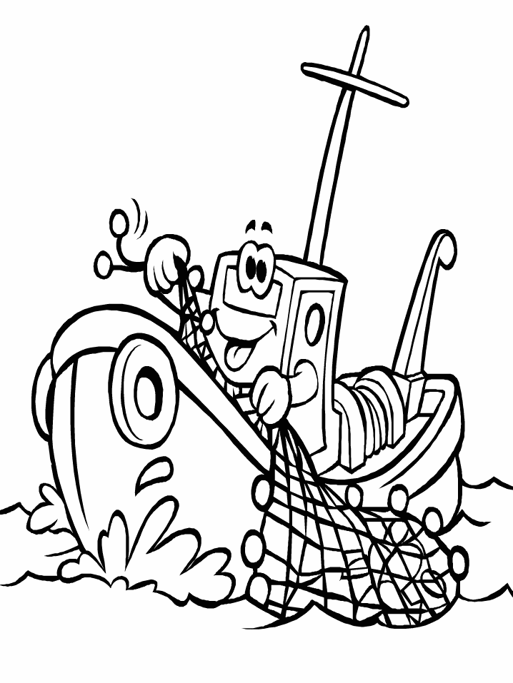 Boat coloring pages | Coloring-