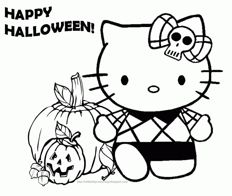 Free Printable Hello Kitty Coloring Pages