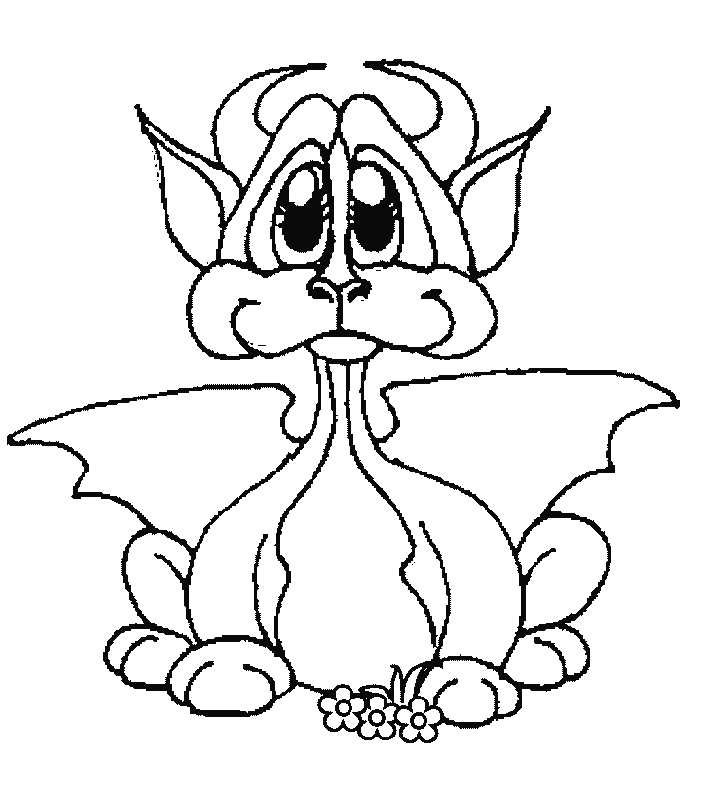 Dragon Coloring Pages For Kids Free 5 | Free Printable Coloring Pages