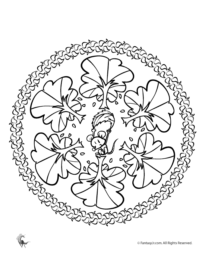 Halloween Mandala Coloring Pages : Coloring Book Area Best Source 