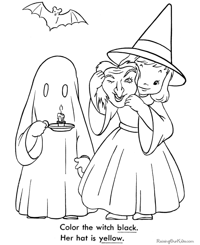 Printable coloring book pictures - Halloween 011