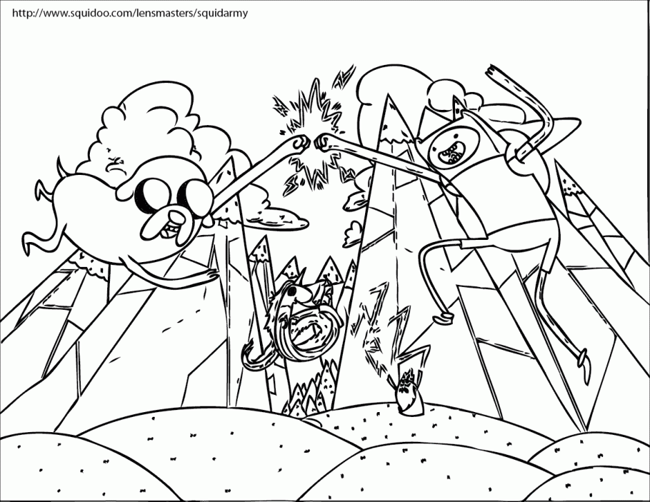 MeeLee Art Adventure Time Abbey Road Revisted 50783 Coloring Pages 