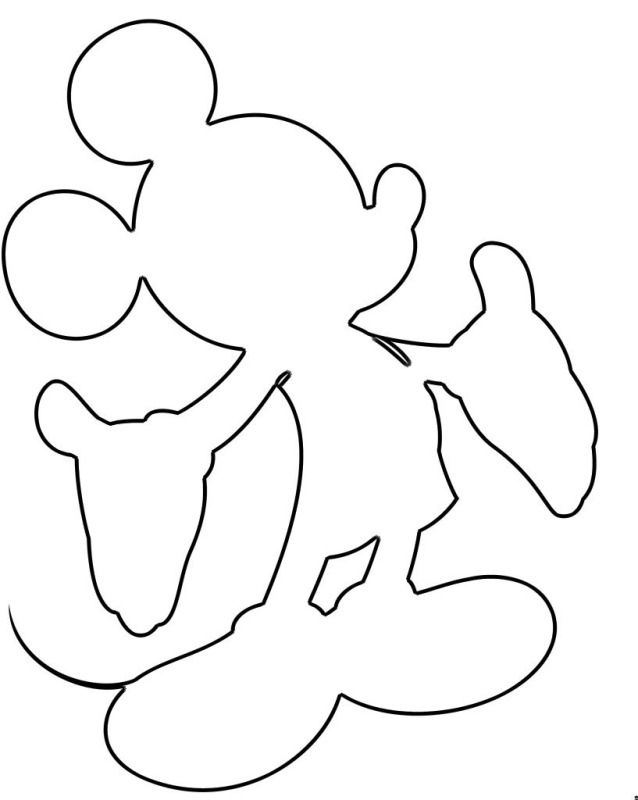 mickey head outline - Google Search | Silhouettes and Outlines | Pint…