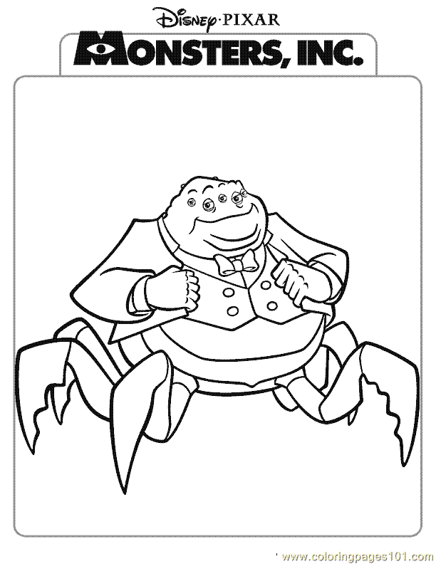 Monsters Inc Printable Coloring Pages Coloring Home