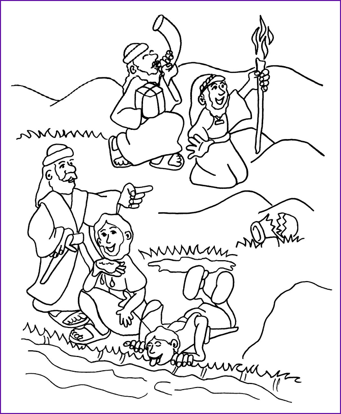 Gideon Coloring Page Free - Coloring Home