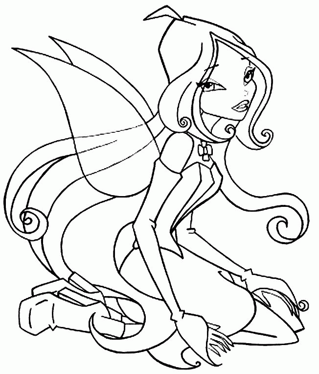 elf princess Colouring Pages (page 2)