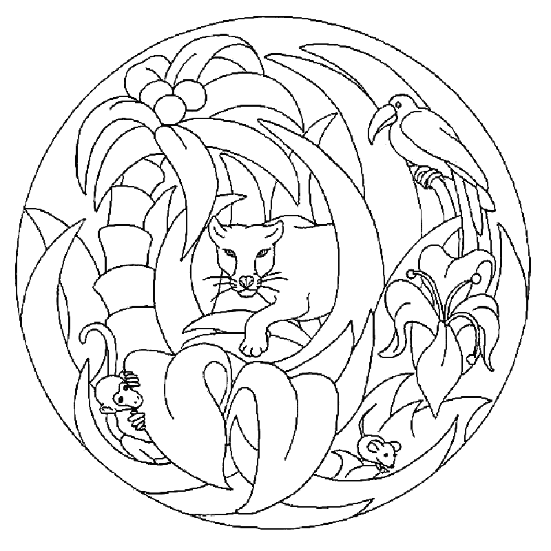 Mandala animal Coloring Pages 21 | Free Printable Coloring Pages 