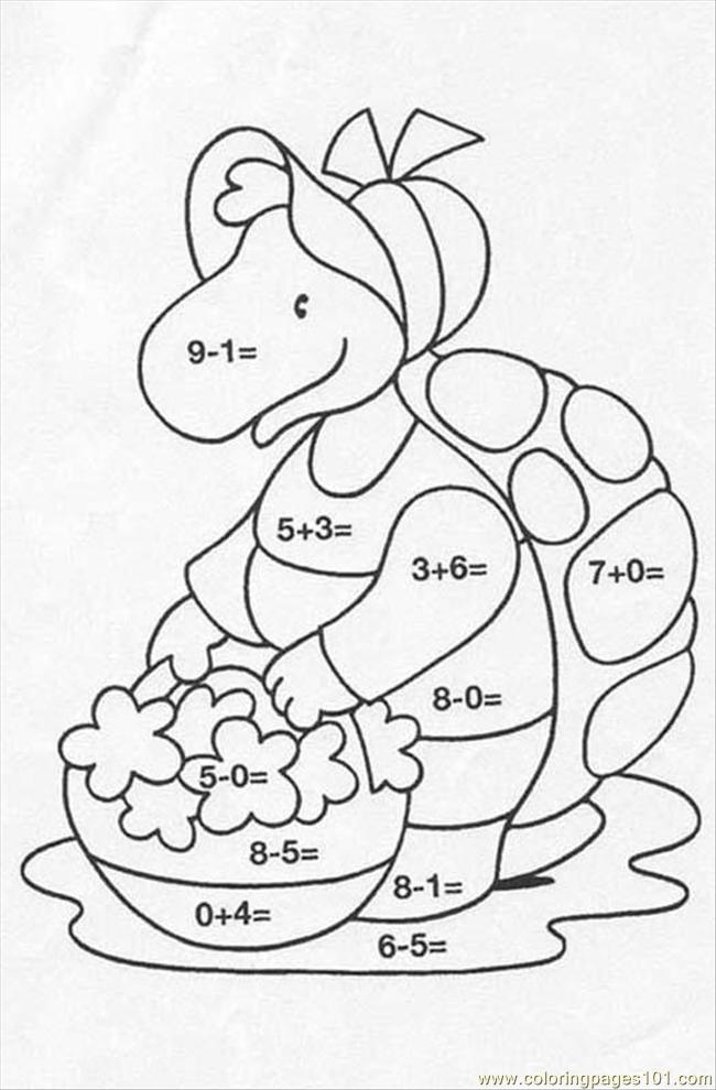 Coloring Pages Le Color By Number Source Rzo (Reptile > Turtle 