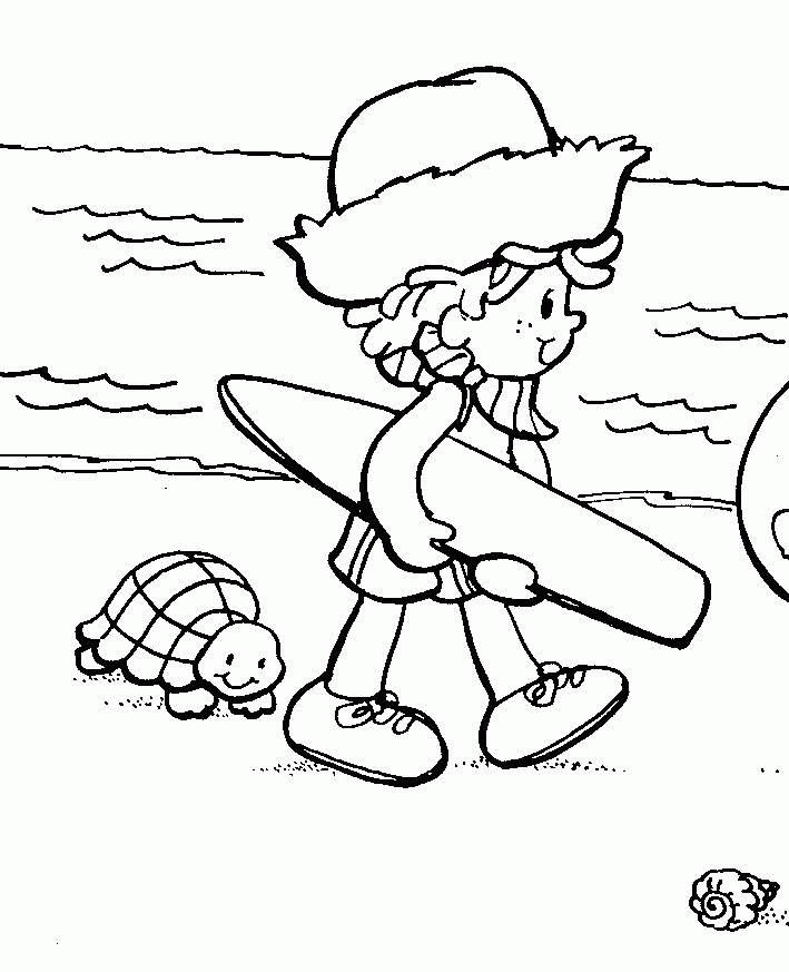 Strawberry Shortcake Coloring Book - At The Beach