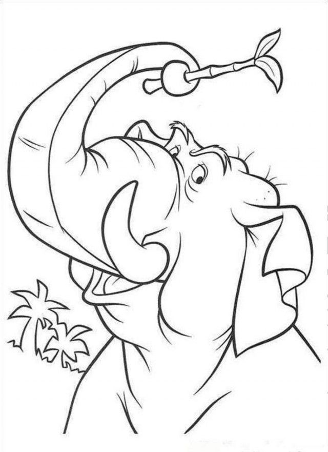 Jungle Book Tricky Elephant Coloring Page Coloringplus 180447 The 