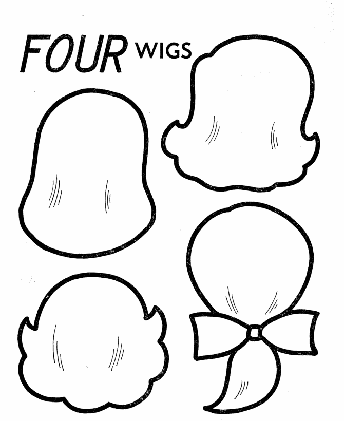 WIG Colouring Pages