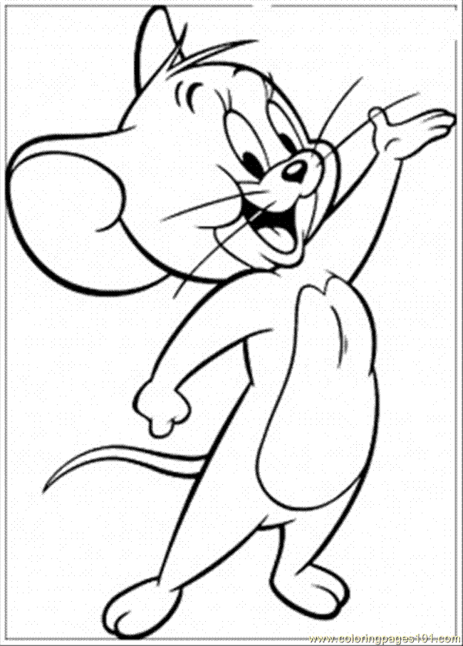 jerry cartoons tom and printable coloring page