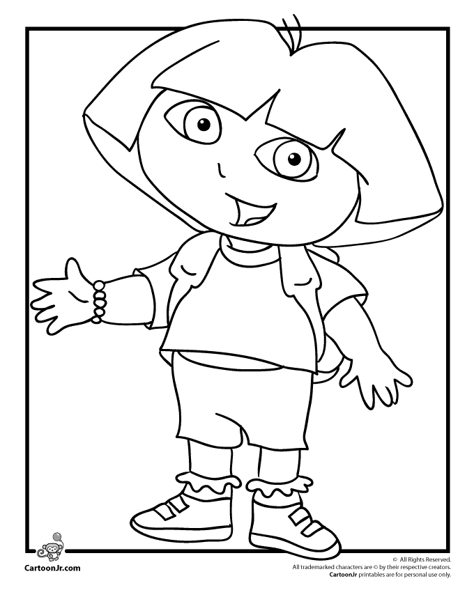 Dora The Explorer Printable Coloring Pages : Printable Coloring 
