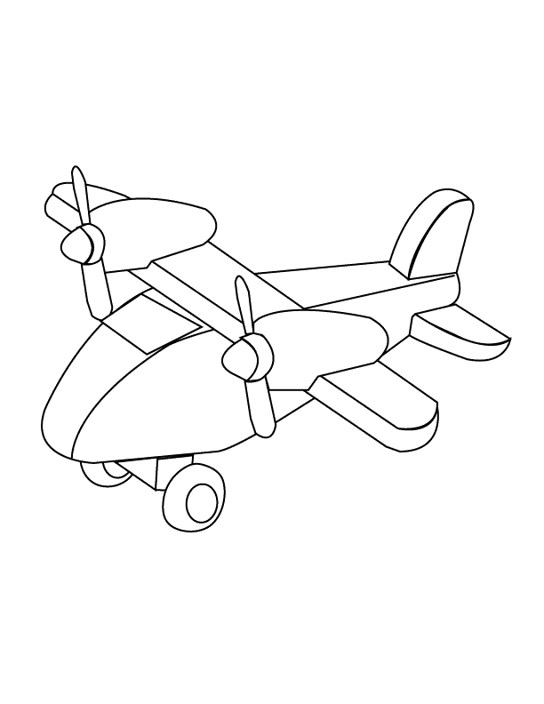 Coloring Pages - Airplane