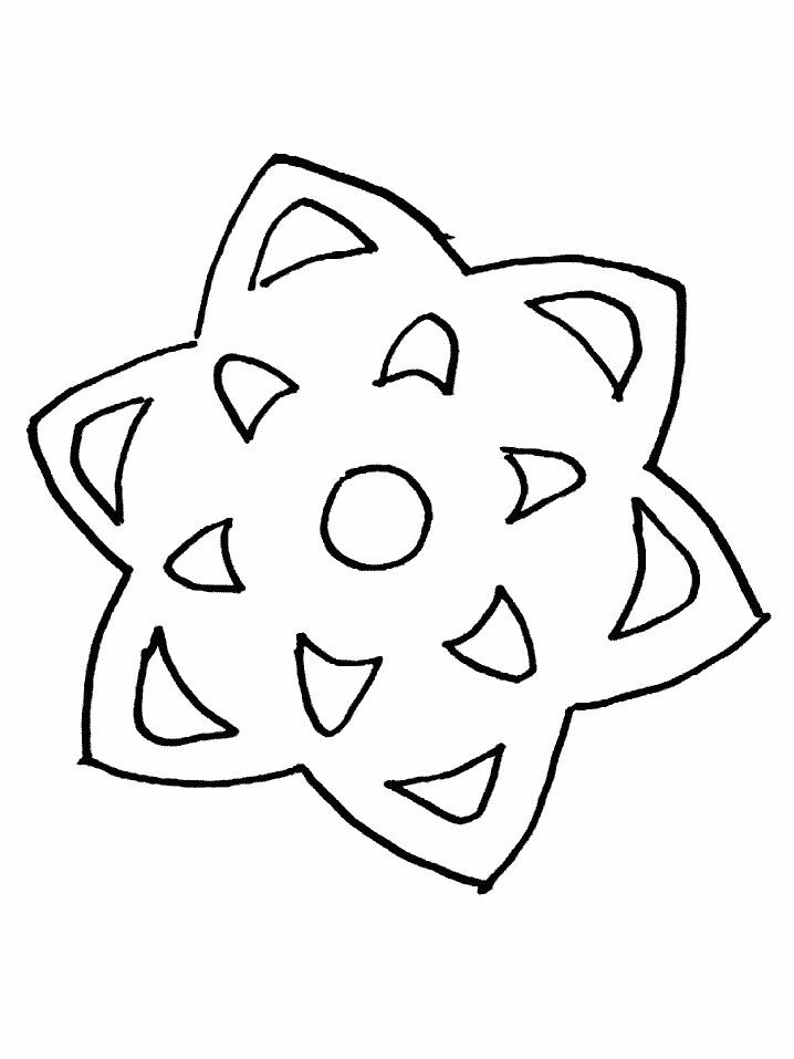 snowflake winter coloring pages book