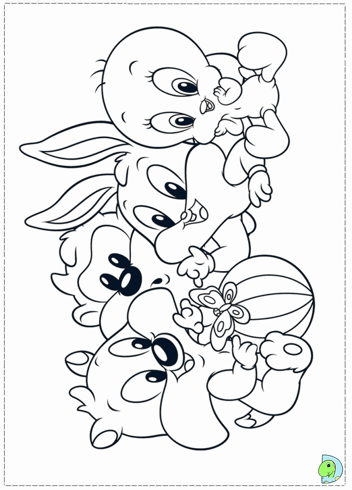 Baby Looney Tunes Coloring page- DinoKids.