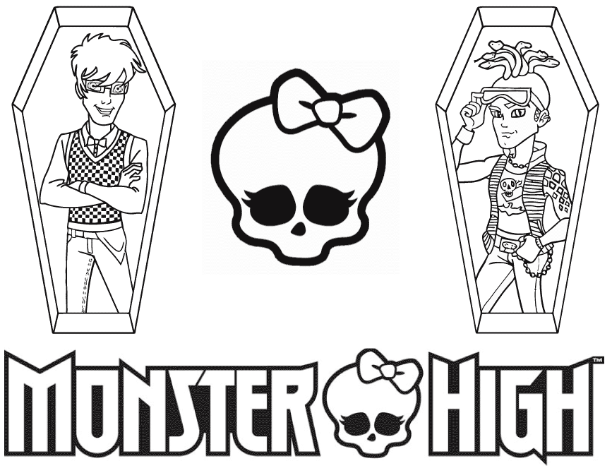 Free Printable Monster High Coloring Pages | H & M Coloring Pages