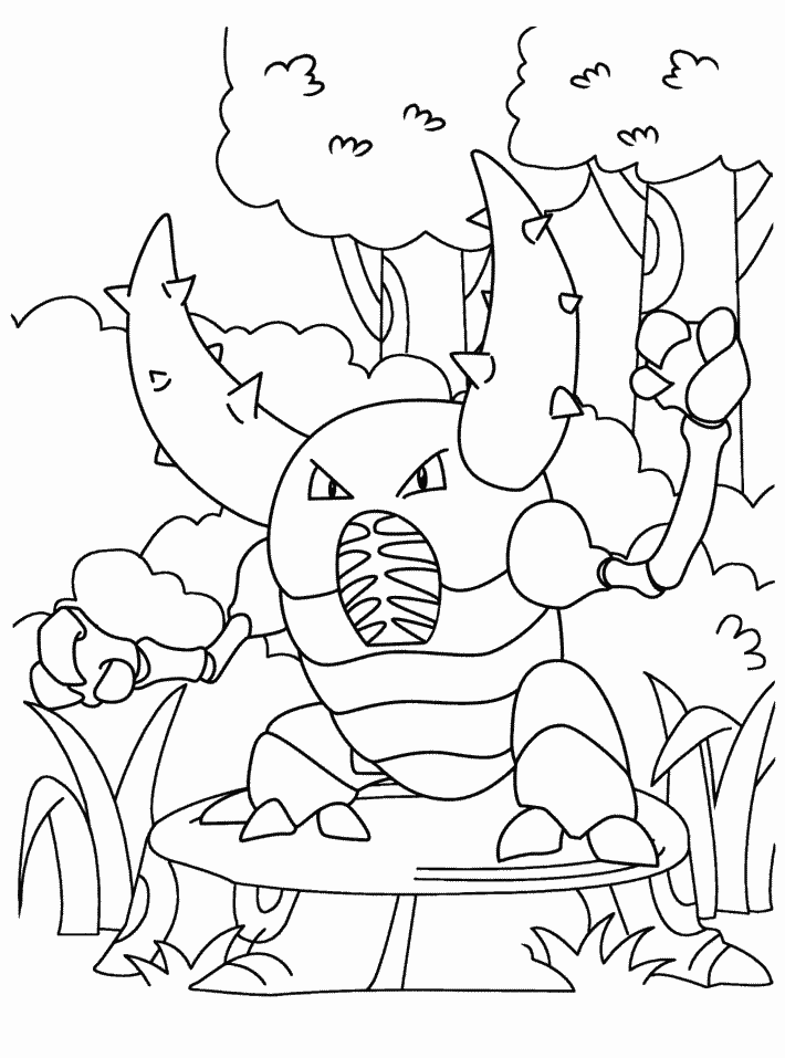 heracross Pokemon Colouring Pages
