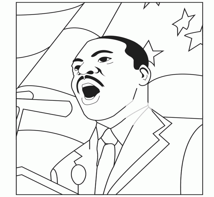 Style Luther King Orate Coloring Pages - Figure Coloring Pages 