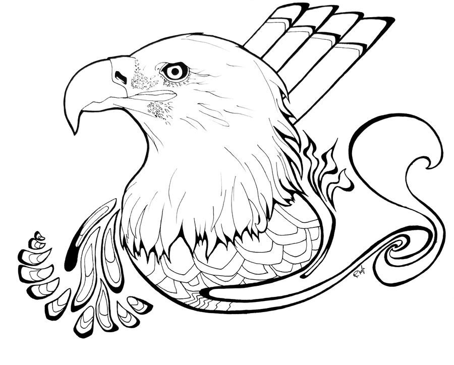Eagle By - Coloring Home