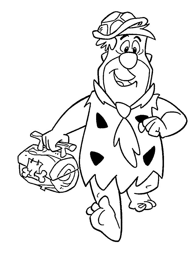 Flinstones Coloring Pages for Kids- Printable Coloring Sheets
