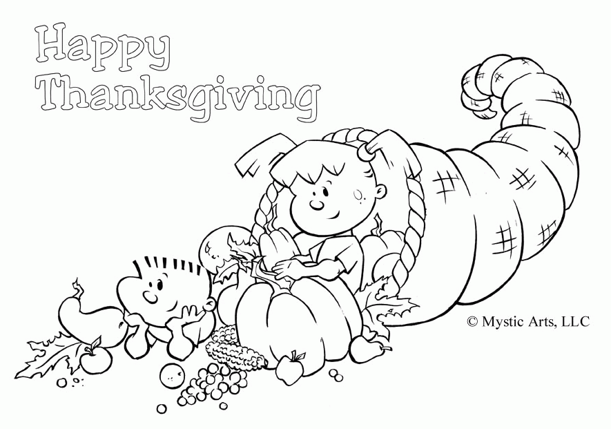 This First Thanksgiving Coloring Page Featuring The Pilgrims And 
