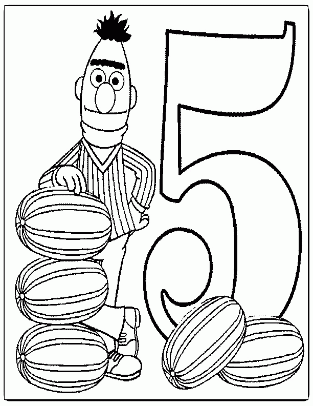 Numbers Sesame Street Coloring Numbers Sesame Street Coloring Pages ...