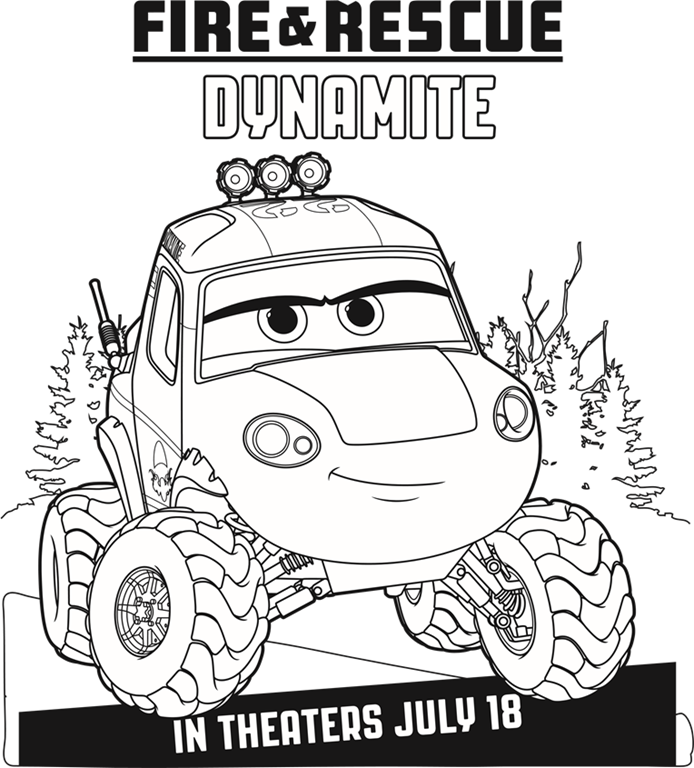 Disney's Planes: Fire and Rescue Coloring Sheets, Character 