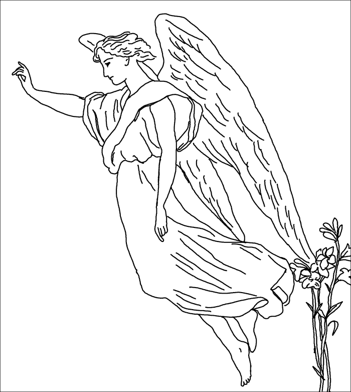 advanced angel coloring pages | The Coloring Pages