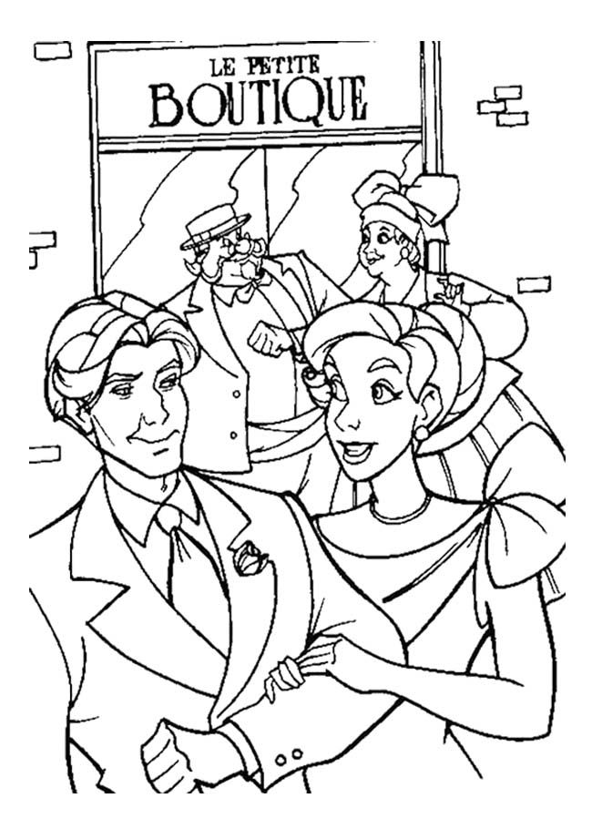 Anastasia In The Boutique Coloring Page « Printable Coloring Pages