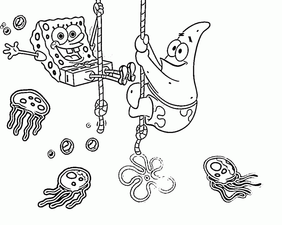 Spongebob And Patrick Coloring Pages KidsColoringPics 234522 