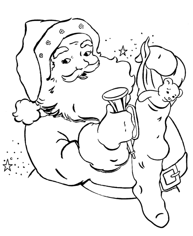 BlueBonkers : Santa Claus Coloring pages - 16