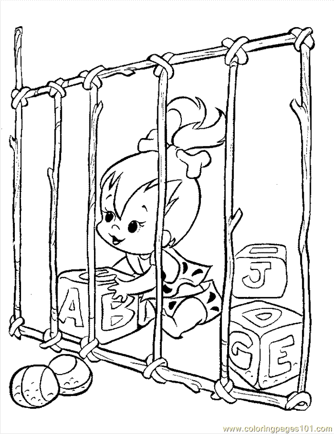 Coloring Pages Flintstones2 (Cartoons > Flintstones) - free 