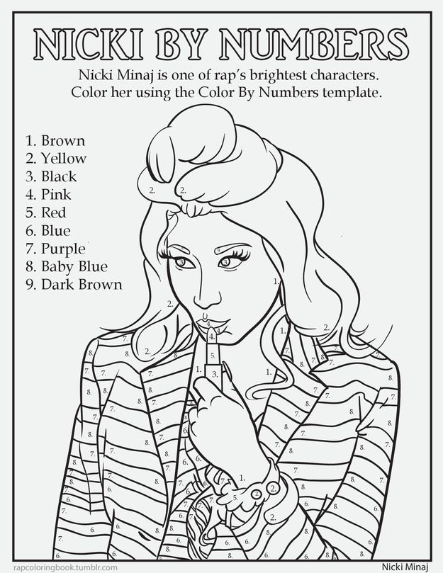 7 Delightful Pages From A Rap Coloring Book