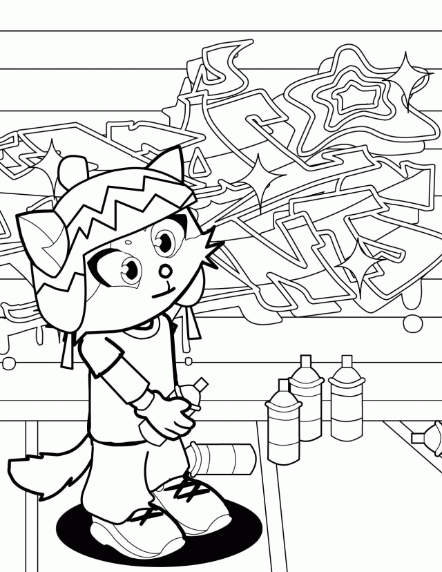 Graffiti Art Coloring Pages Graffiti Art Coloring Pages Free 