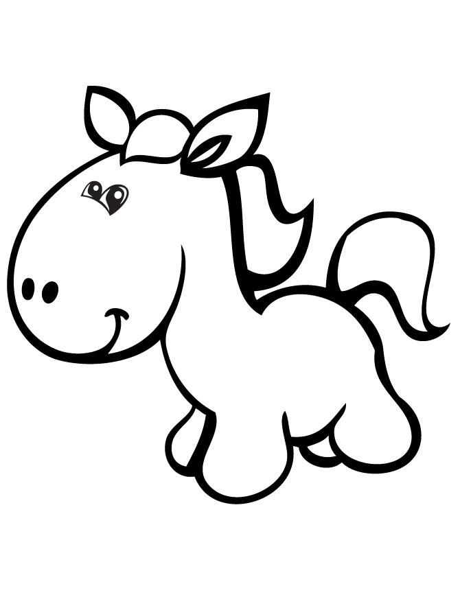 Cartoon Horse Coloring Pages 26 | Free Printable Coloring Pages
