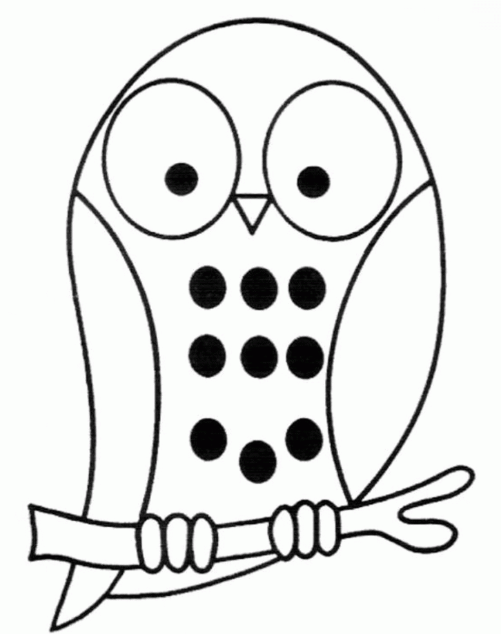 Owl Coloring Pages Coloring Sheets For Preschoolers 