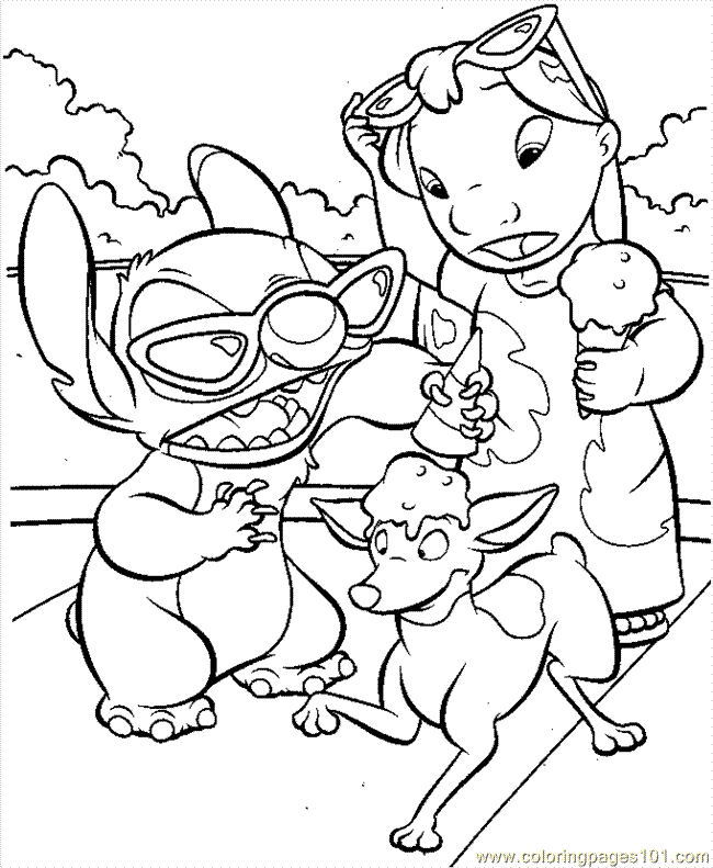 Coloring Pages Lilo7 (Cartoons > Lilo And Stitch) - free printable 