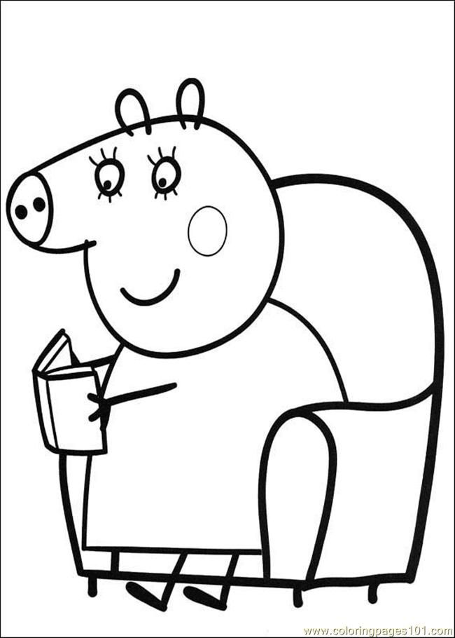 peppa pig And george Colouring Pages